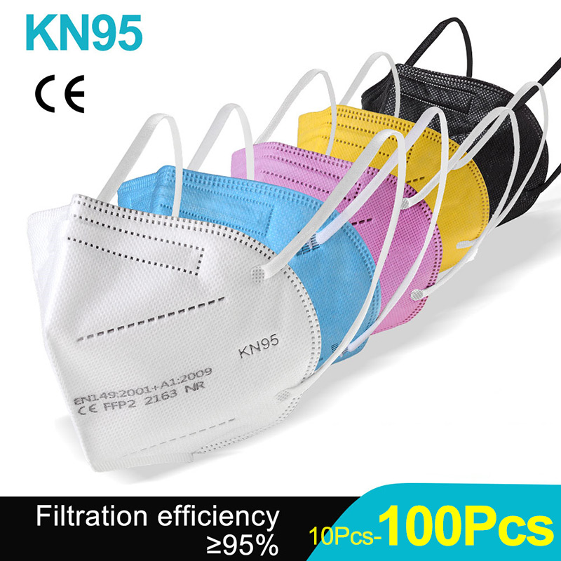 Surgical Mask - 10-100 Adet FFP2 Maskeleri KN95 Mascarillas